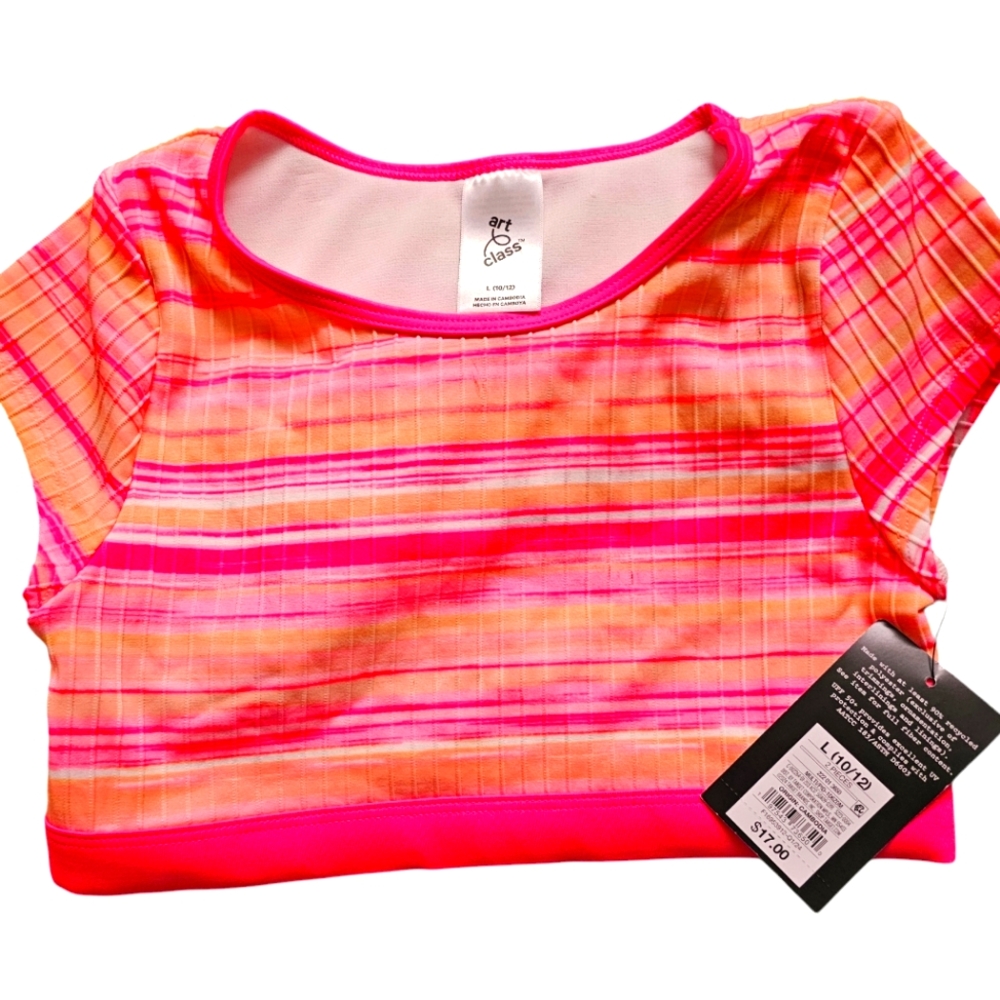 NWT Girls Pink Short Sleeve Top